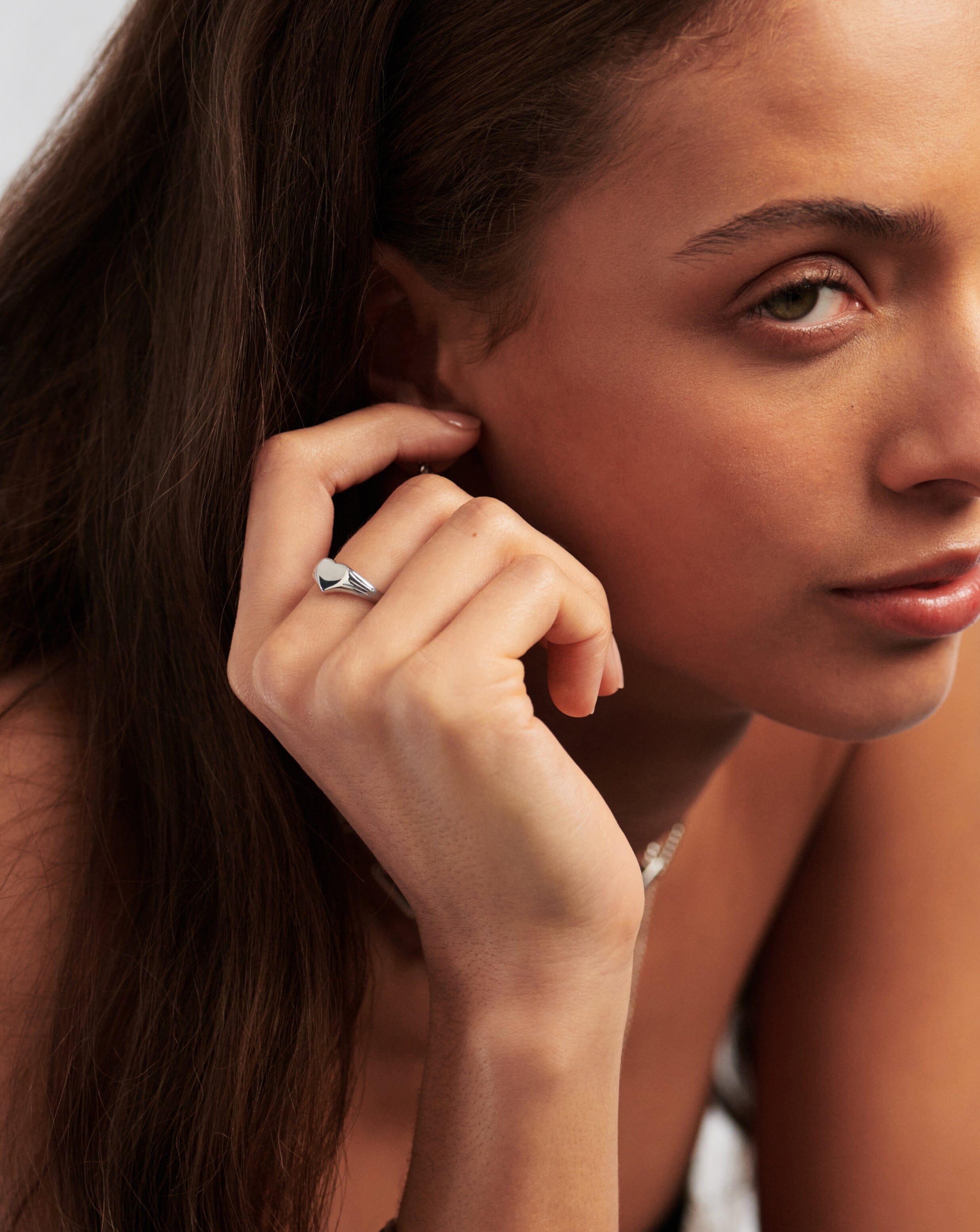 Engravable Heart Signet Ring | Sterling Silver Rings Missoma 