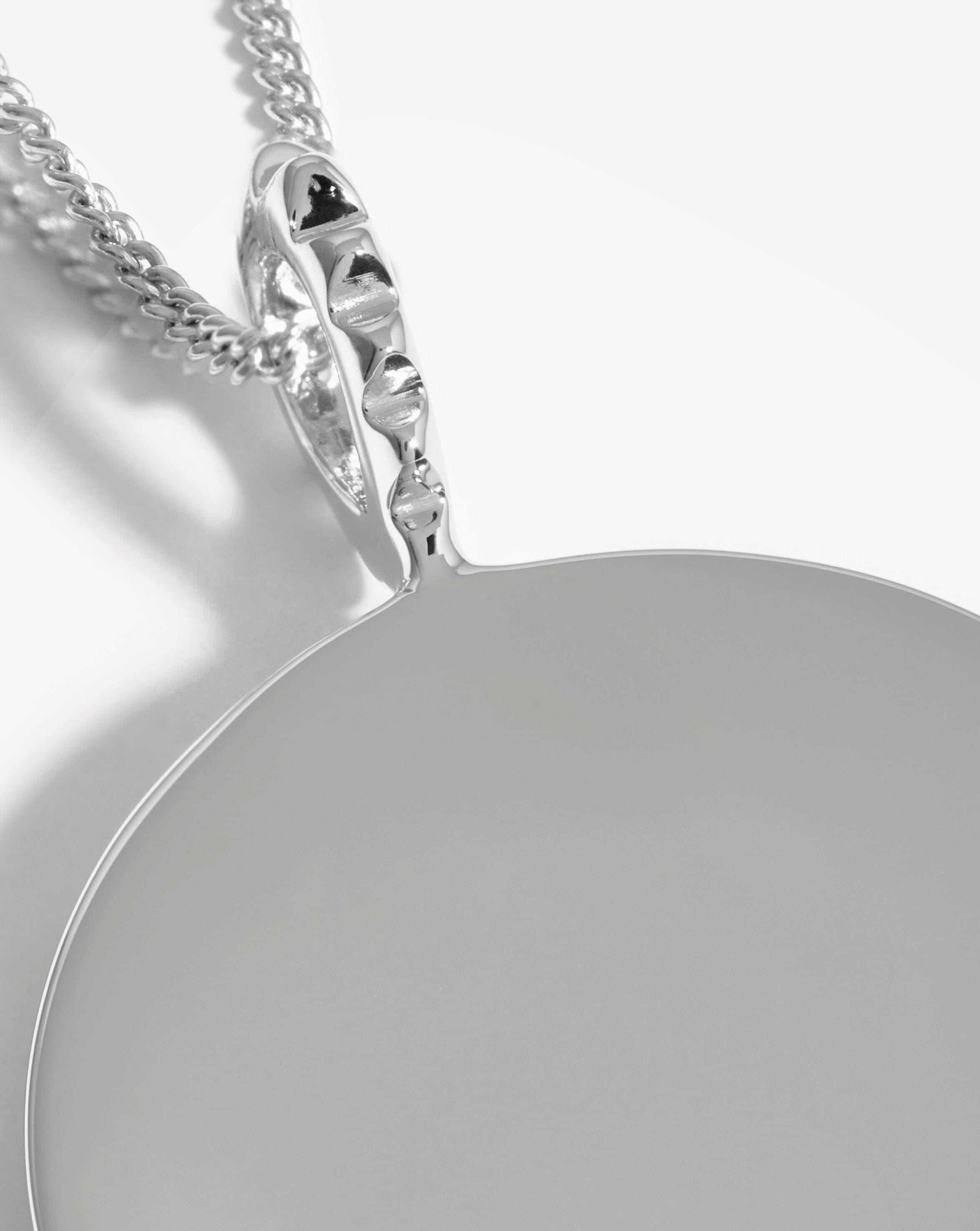 Engravable Large Round Disc Necklace Necklaces Missoma 