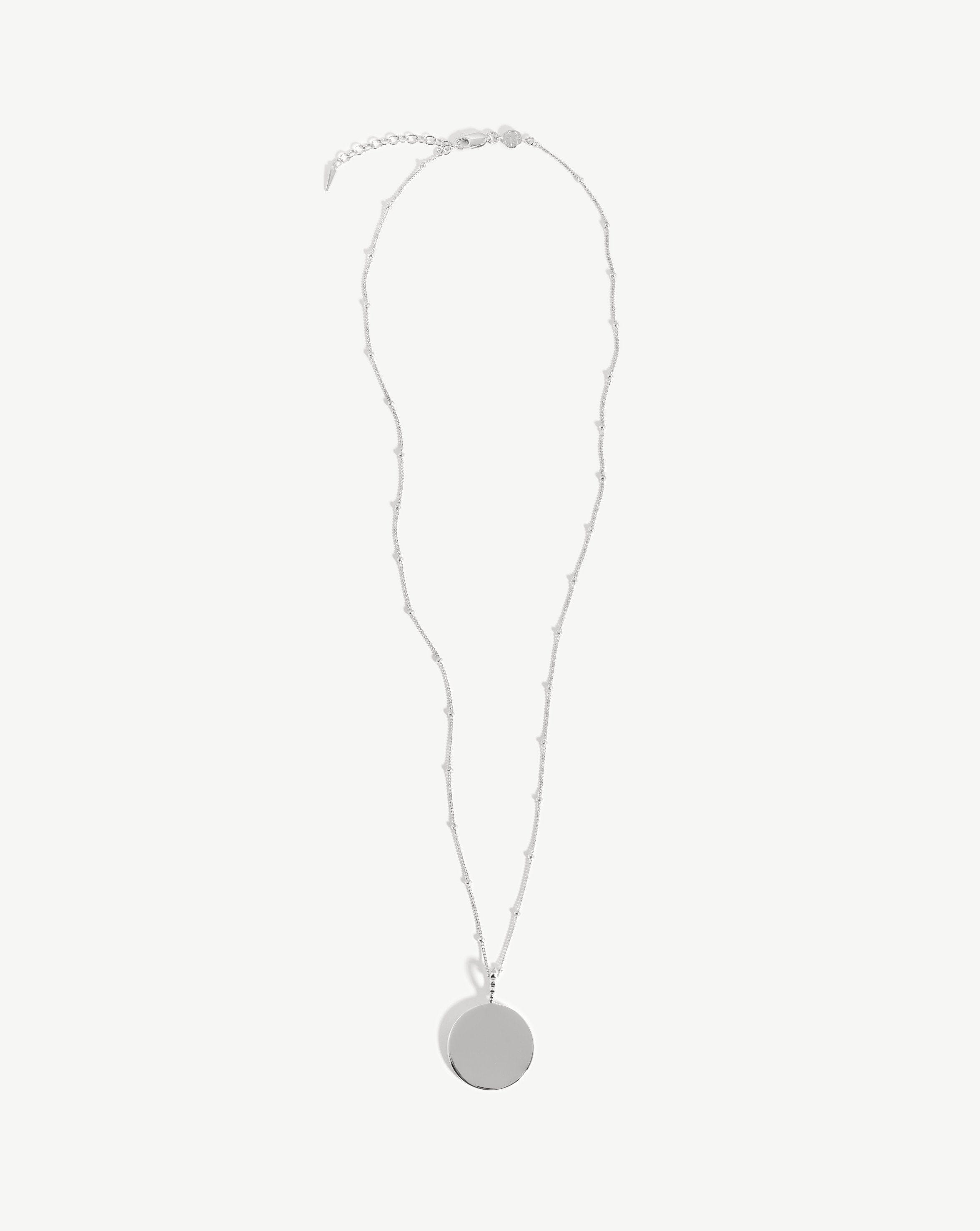 Engravable Large Round Disc Necklace Necklaces Missoma 