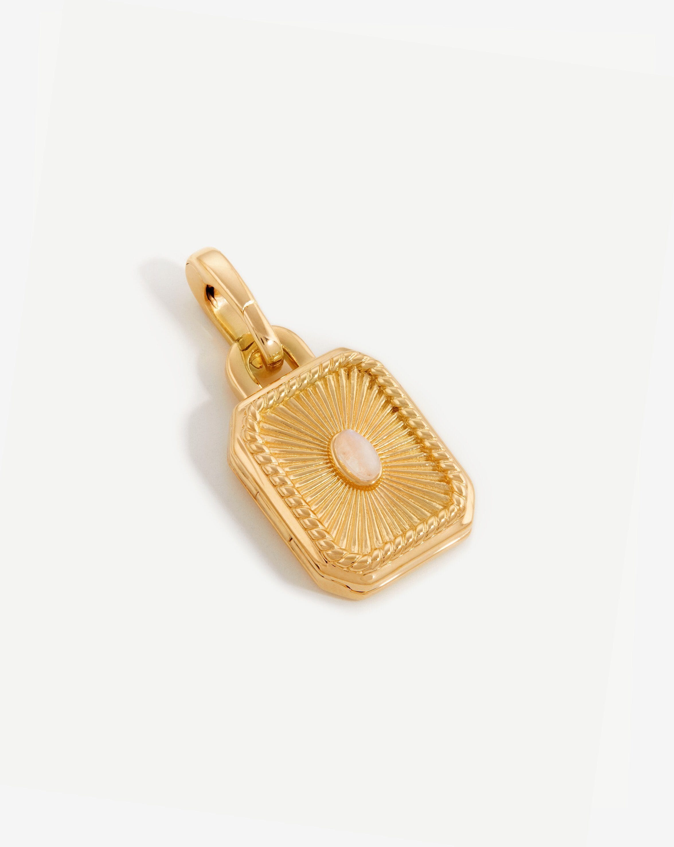 Engravable Square Locket Clip-On Pendant Charms & Pendants Missoma 