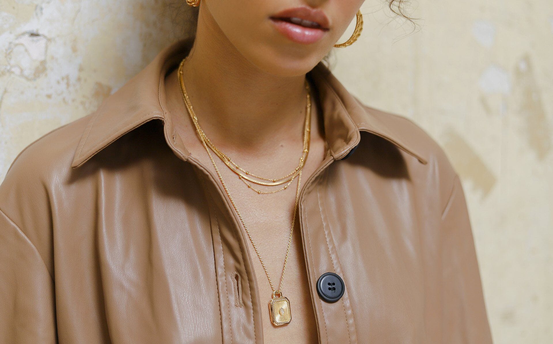 Engravable Square Locket Rope Necklace Necklaces Missoma 