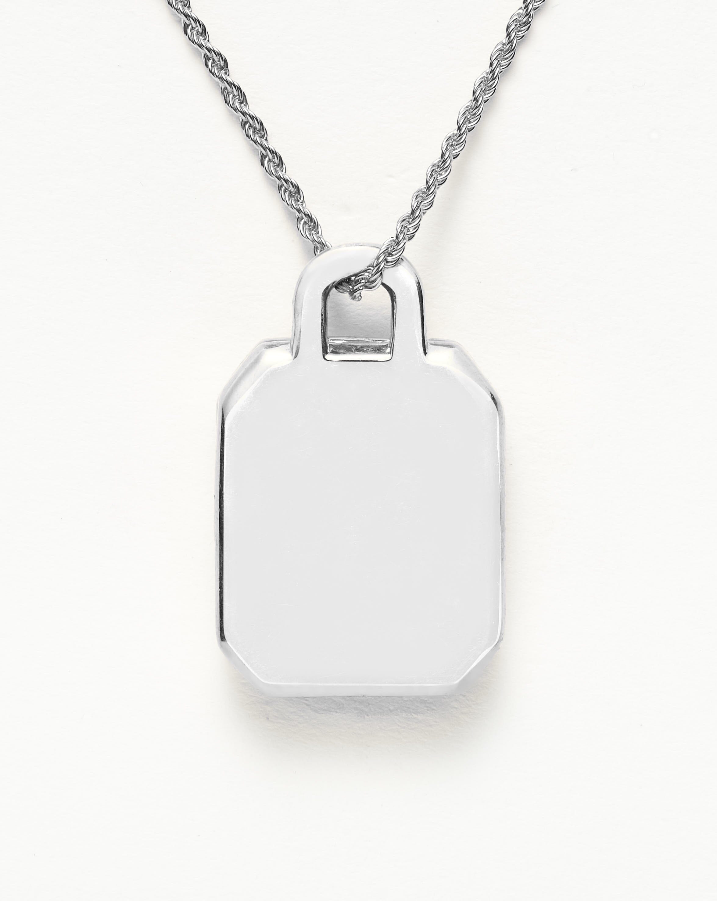 Engravable Square Locket Rope Necklace Necklaces Missoma 
