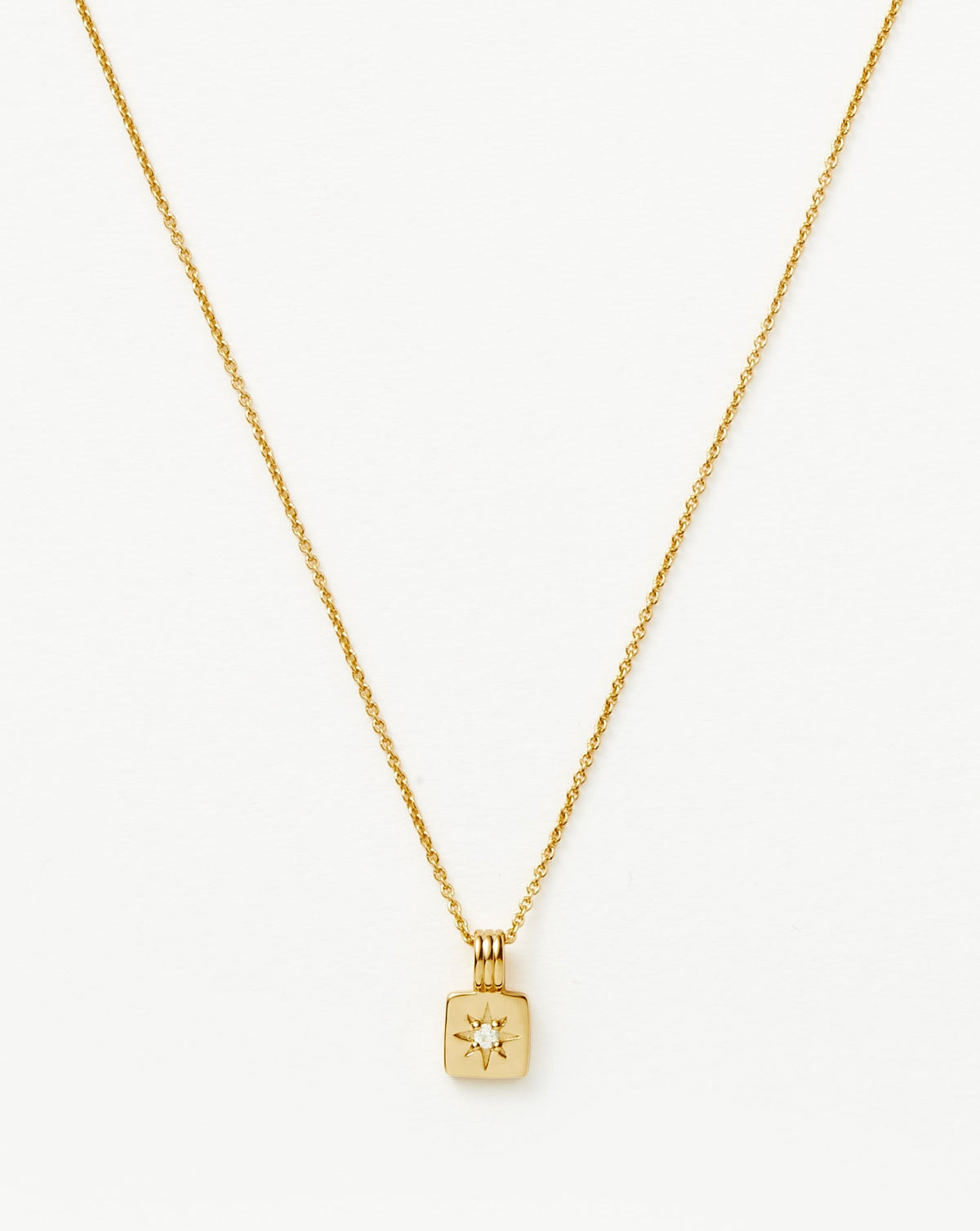 Mini Star Ridge Pendant Necklace 18ct Vermeil