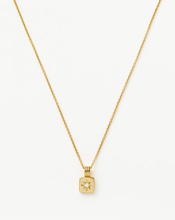 Engravable Star Ridge Pendant Necklace | 18ct Gold Plated Vermeil Necklaces Missoma 
