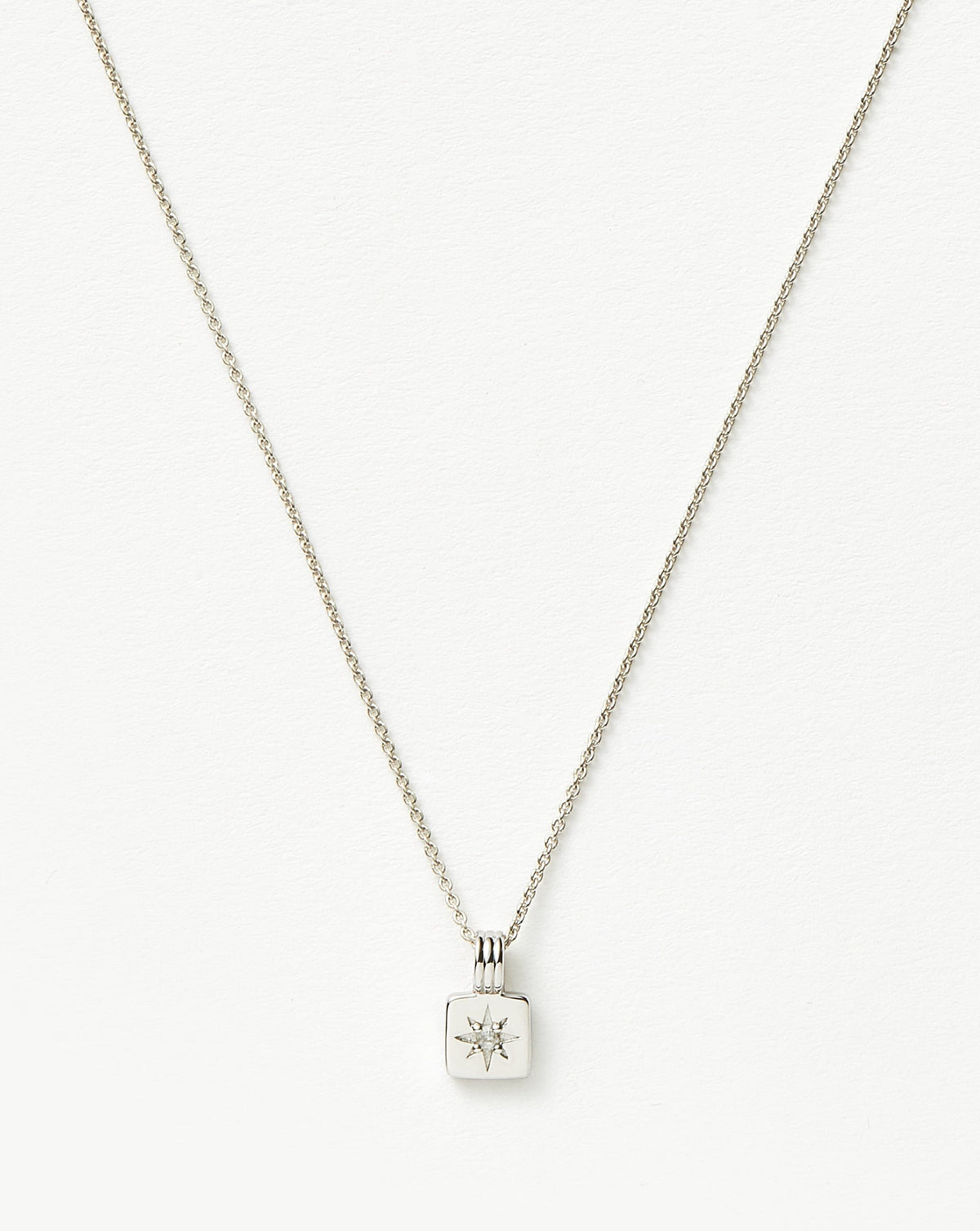 Mini Star Ridge Pendant Necklace Sterling