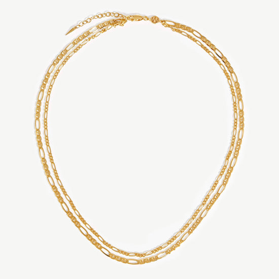 Filia Double Chain Necklace | 18ct Gold Plated Vermeil Necklaces Missoma 