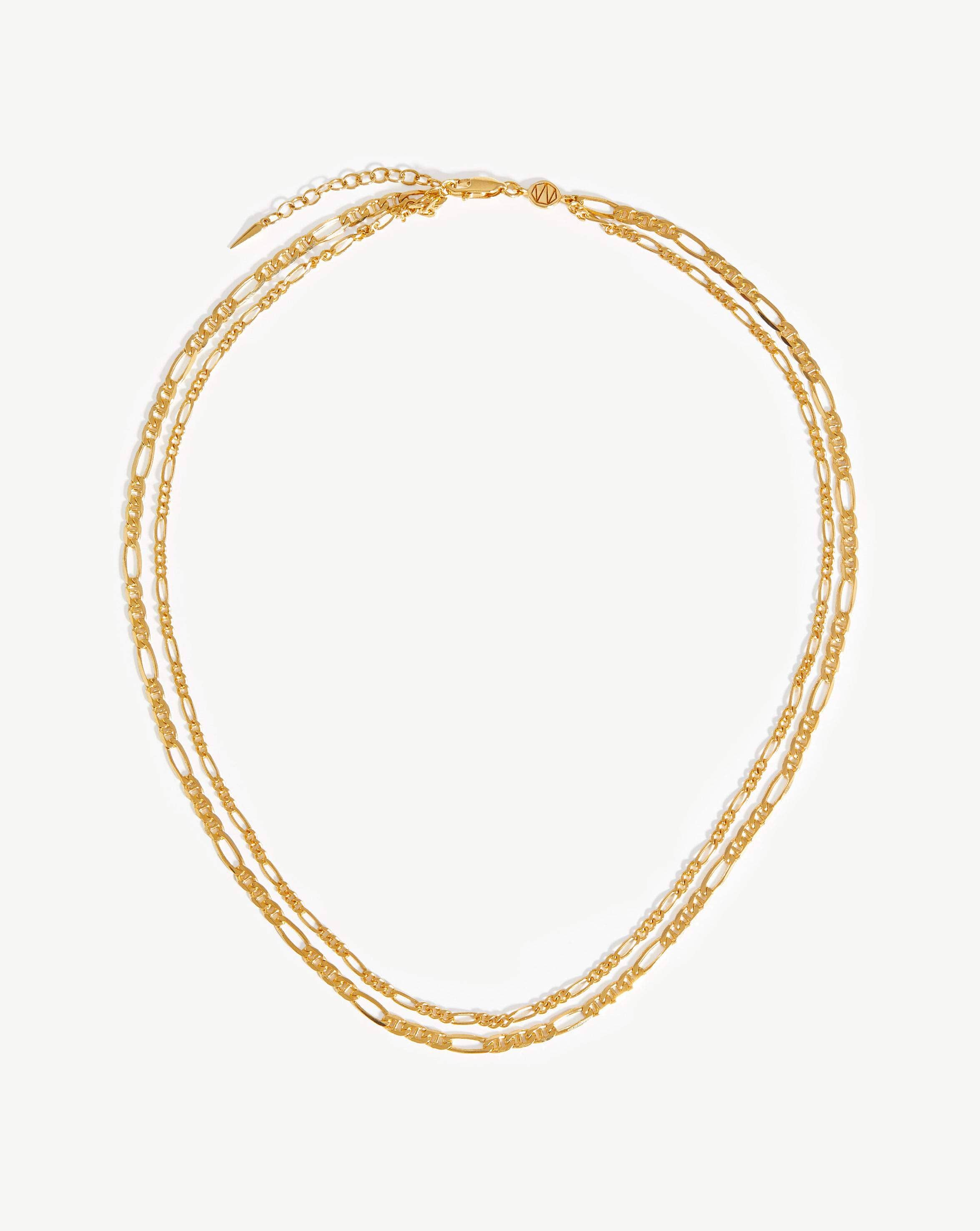 Filia Double Chain Necklace | 18ct Gold Plated Vermeil Necklaces Missoma 