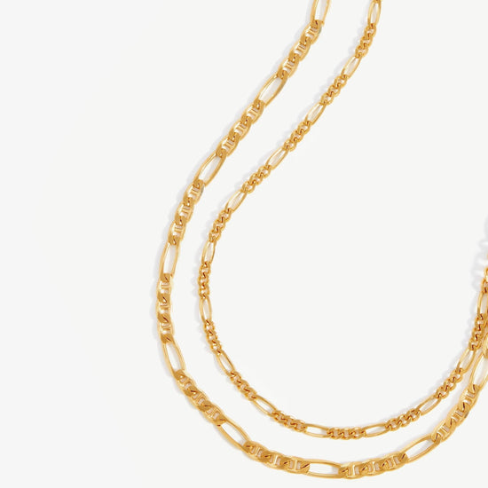 Filia Double Chain Necklace | 18ct Gold Plated Vermeil Necklaces Missoma 