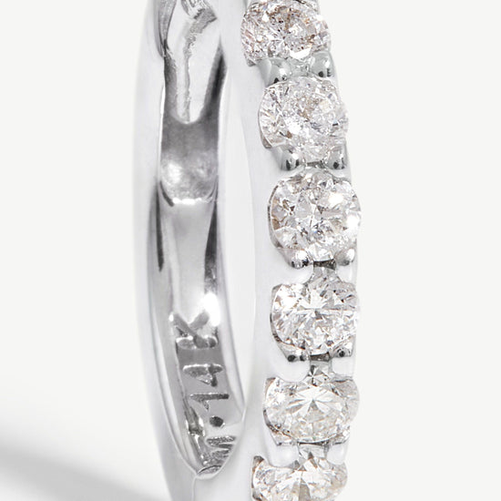 Fine Classic Diamond Huggies | 14ct White Gold/Diamond Earrings Missoma 