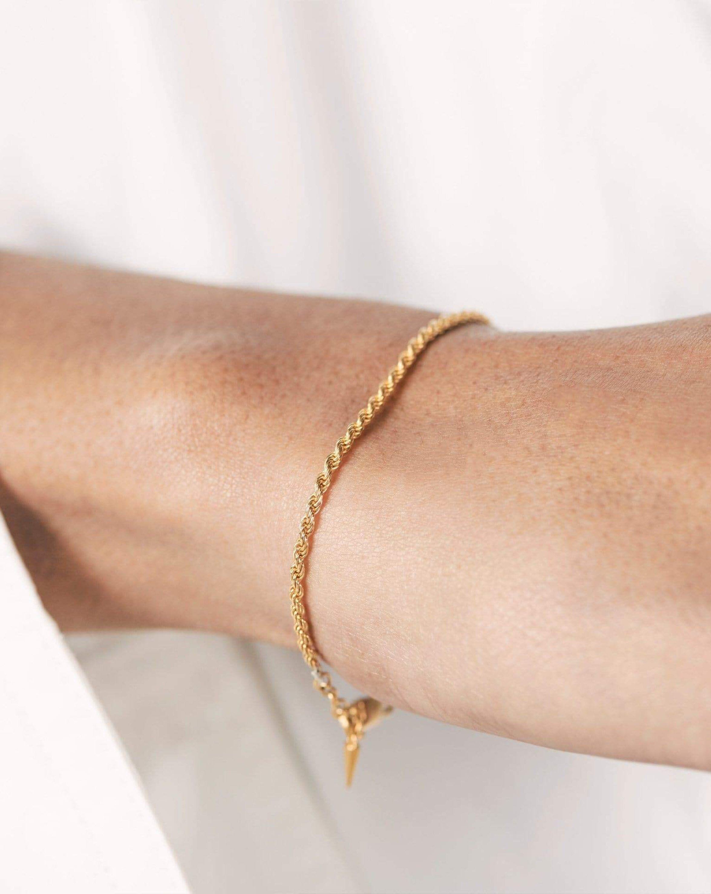 Cord bracelet, cinnamon and dark brown colour, thin steel tubes | Jewelry  Eshop