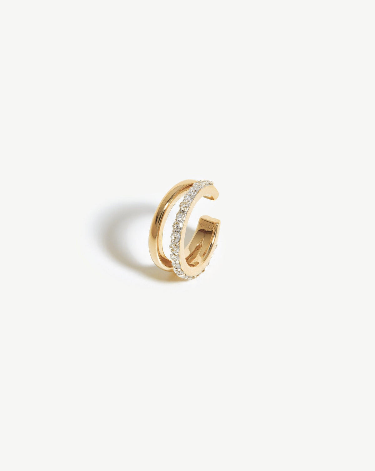 Solid Diamond Double Ear Cuff