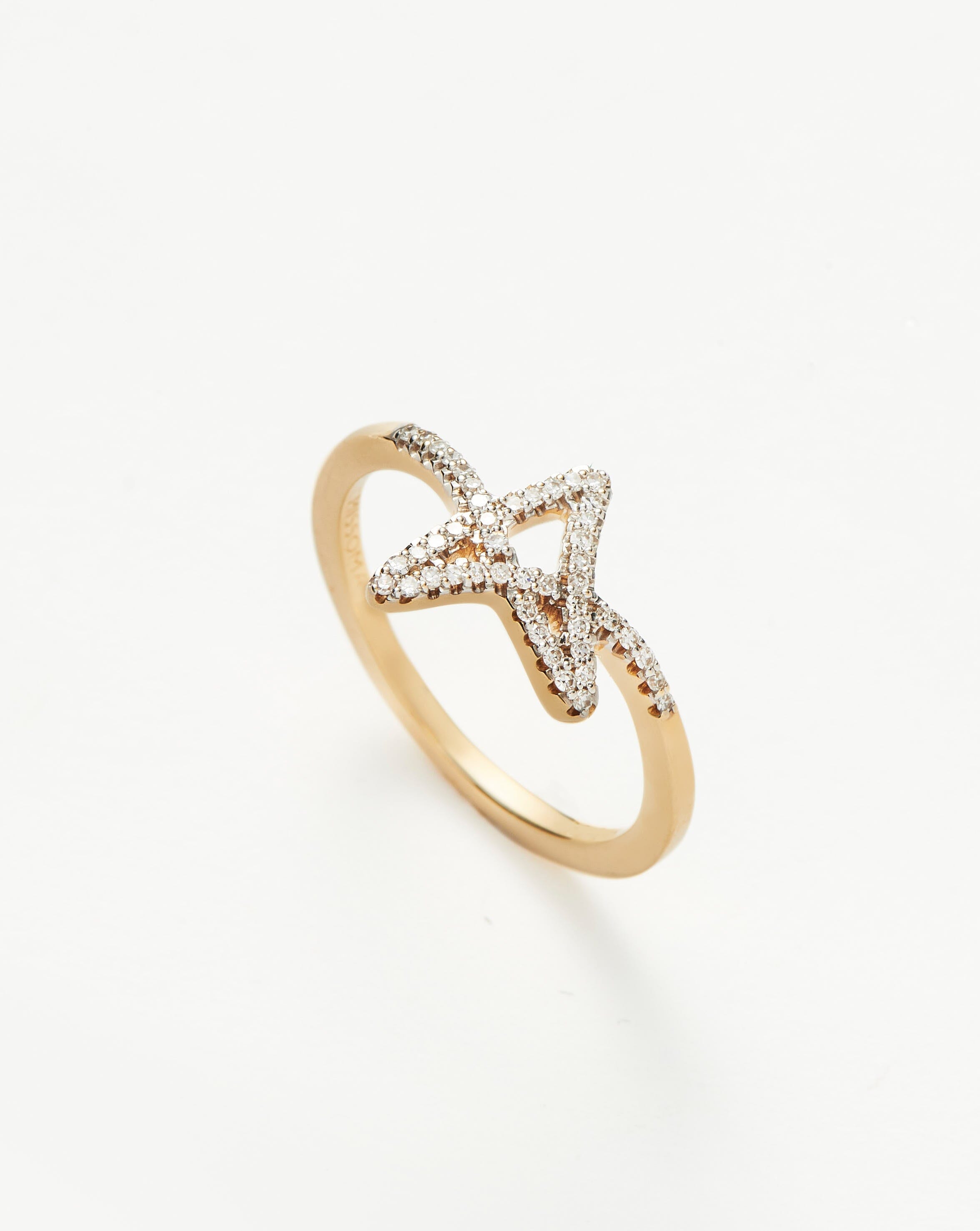 Fine Diamond Star Ring | 14ct Solid Gold/Diamond Rings Missoma 