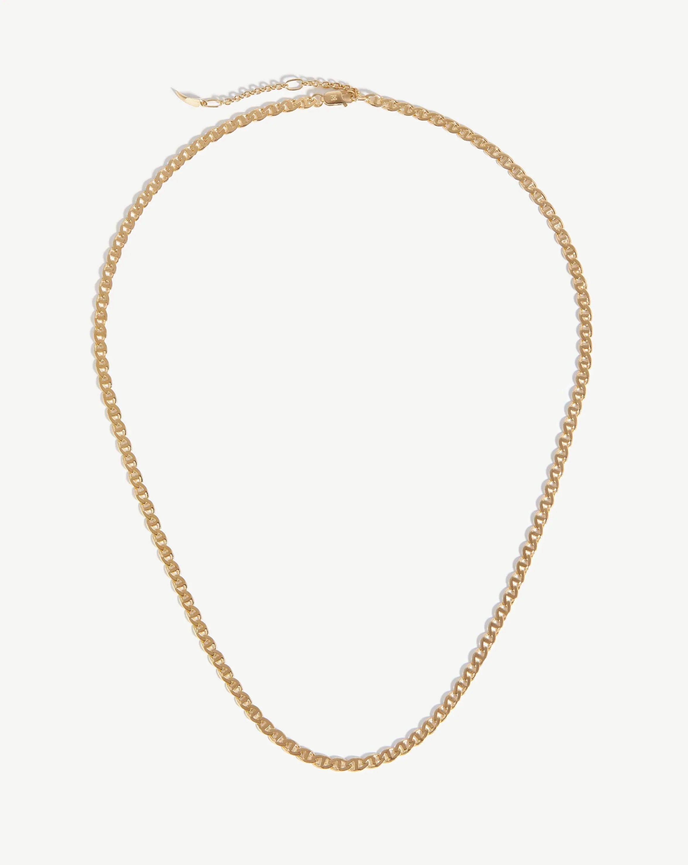 Fine Flat Mariner Chain Necklace Necklaces Missoma 