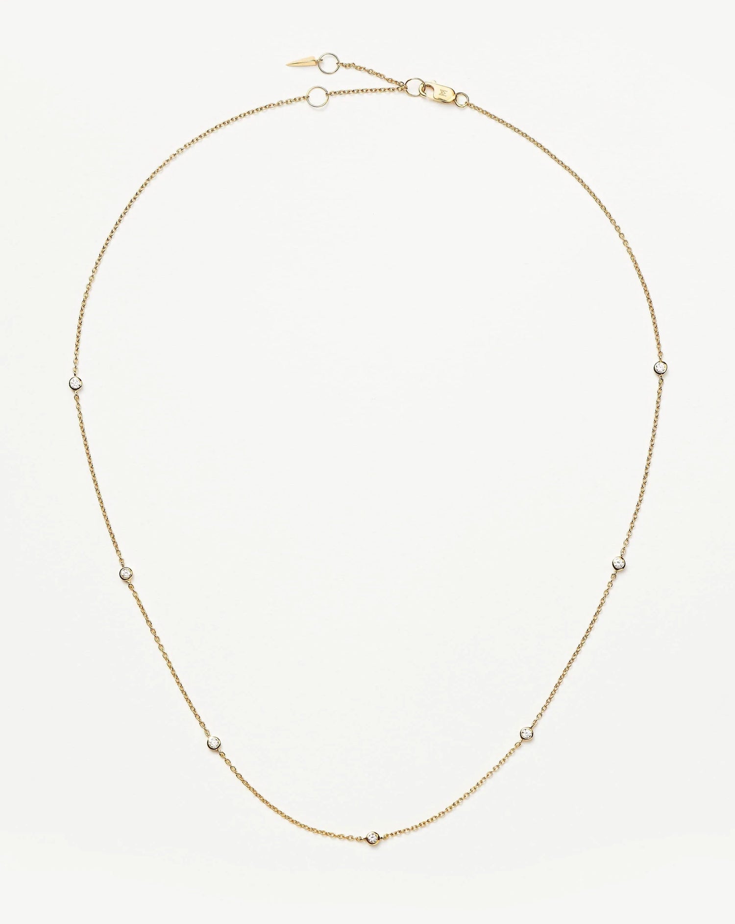Fine Floating Diamond Necklace | 14ct Solid Gold Necklaces Missoma 