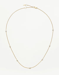 Fine Floating Diamond Necklace | 14ct Solid Gold Necklaces Missoma 