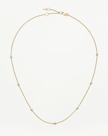Fine Floating Diamond Necklace | 14ct Solid Gold Necklaces Missoma 