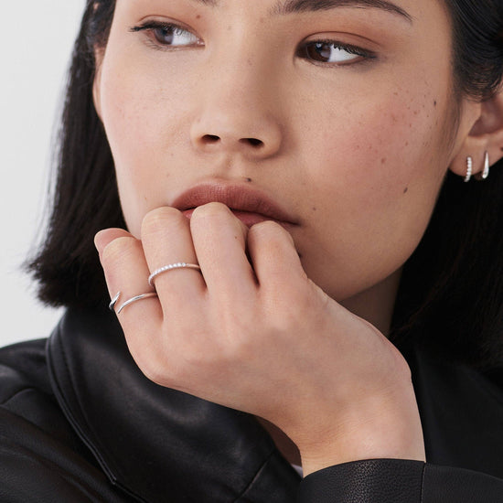 Fine Open Claw Ring | 14ct White Gold Rings Missoma 