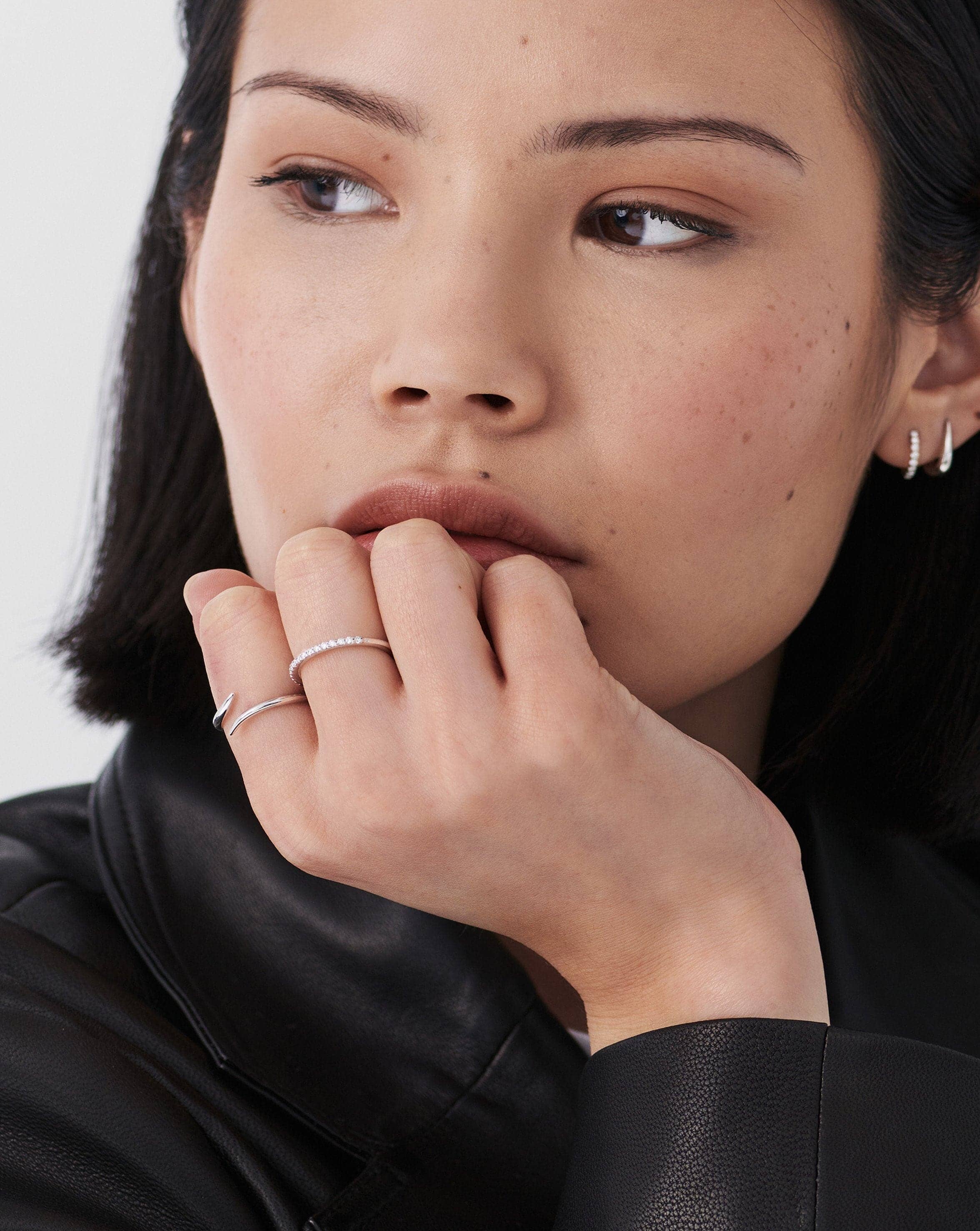 Fine Open Claw Ring | 14ct White Gold Rings Missoma 