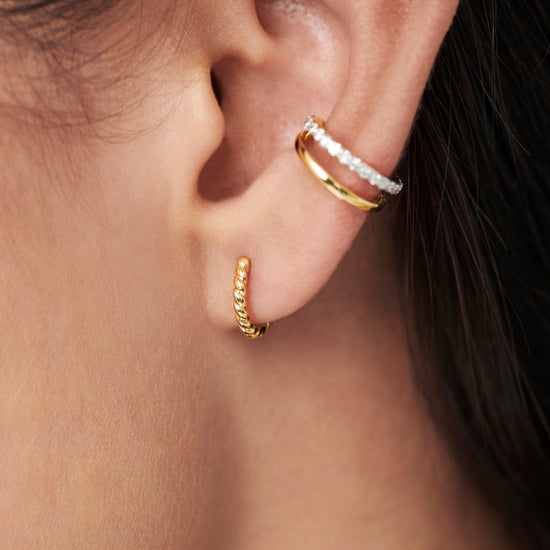 Fine Rope Huggies Earrings Missoma 