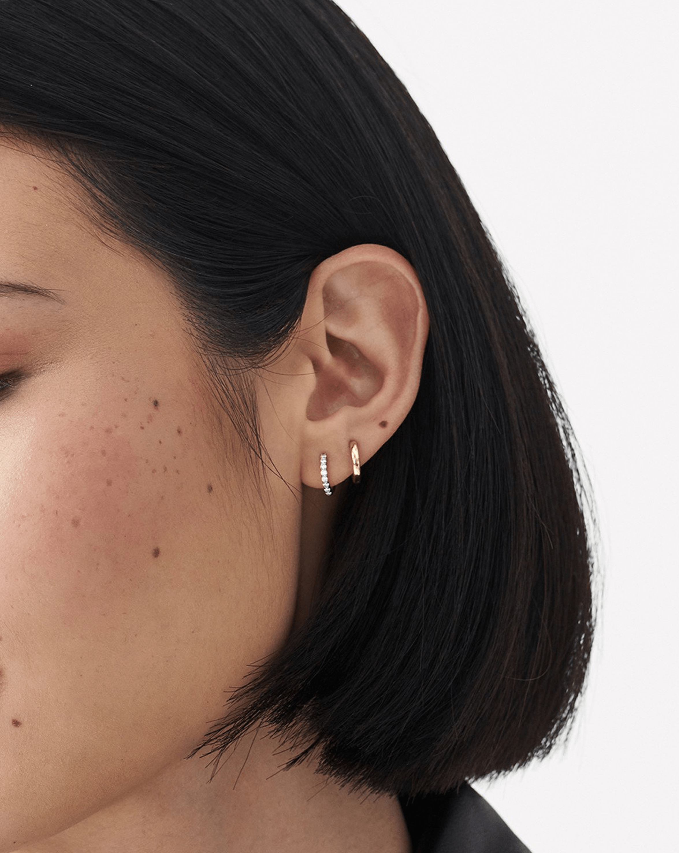 Fine Single Classic Huggie | 14ct Solid Gold Earrings Missoma 
