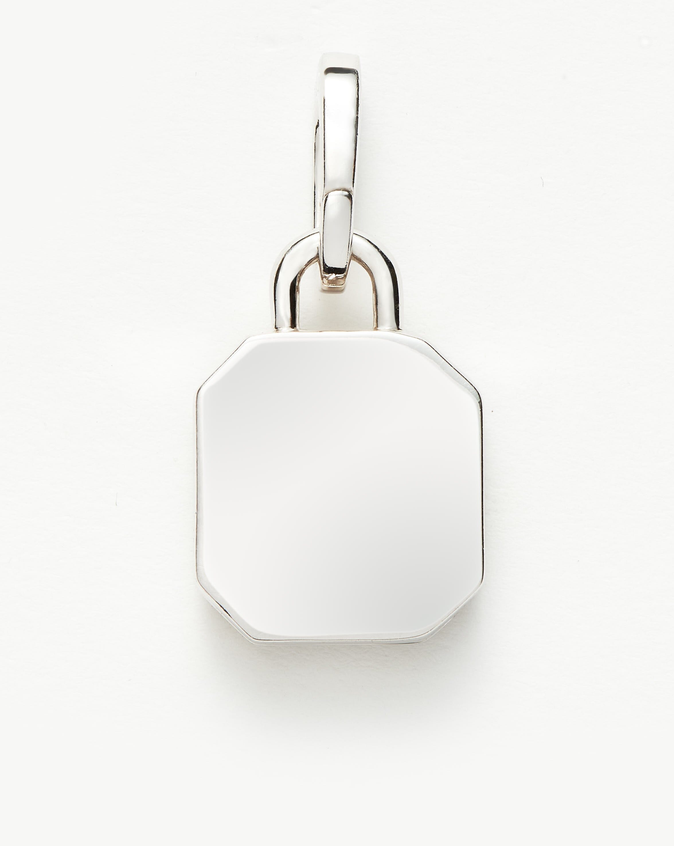 Fused Engravable Octagon Clip-On Locket Charms & Pendants Missoma 