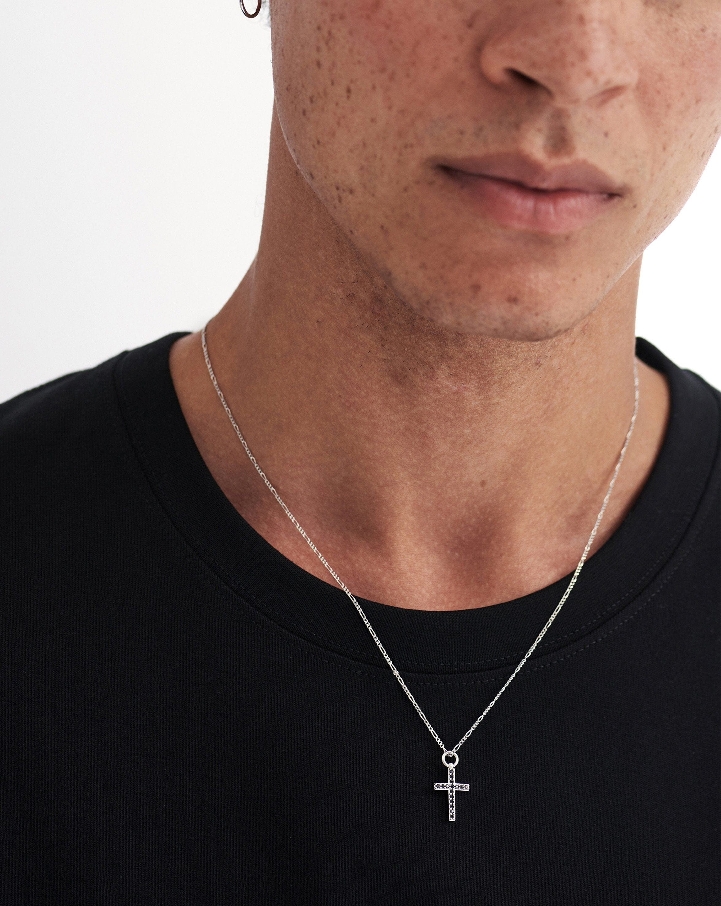 Fused Pave Cross Necklace Necklaces Missoma 