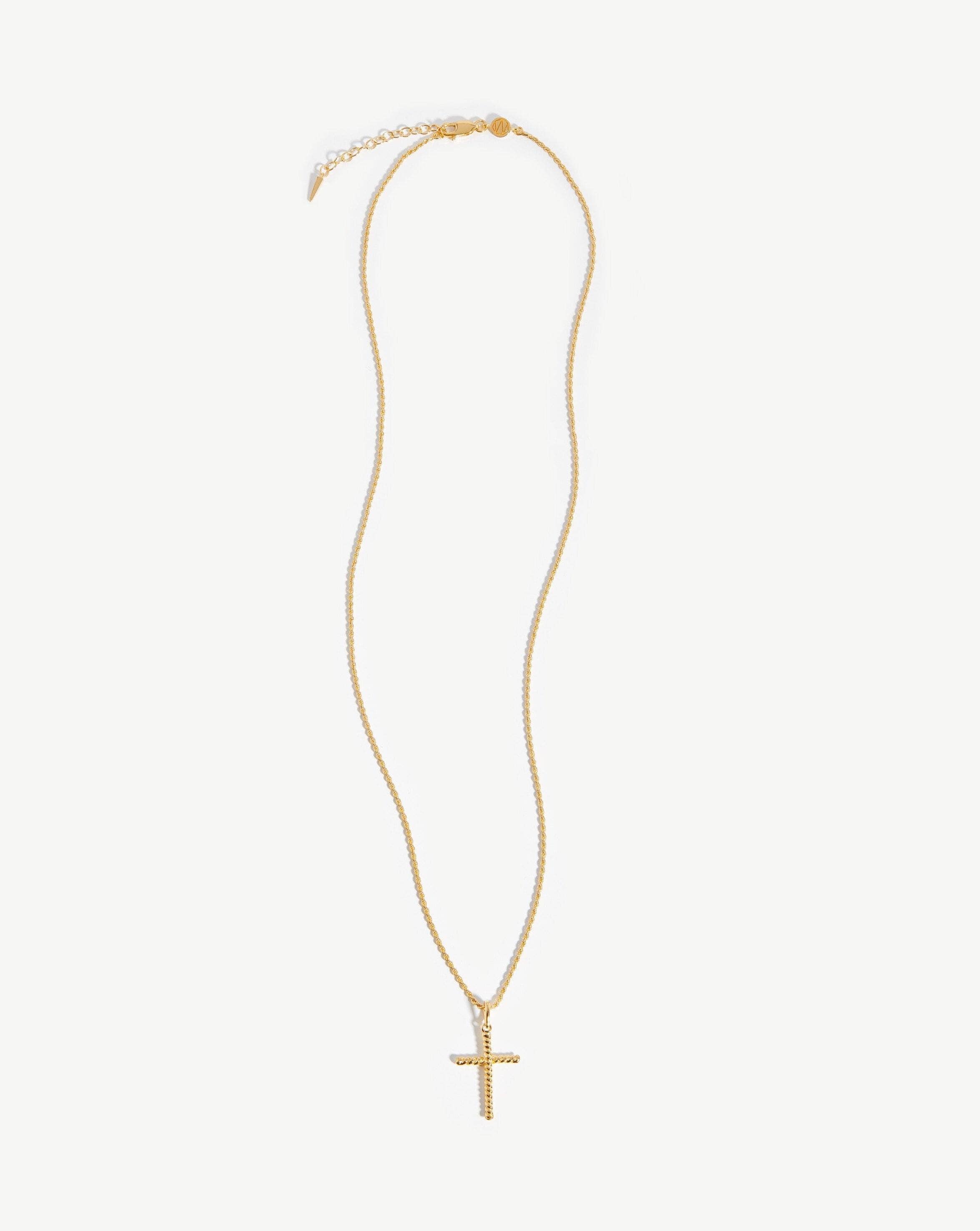 Fused Twisted Cross Necklace Necklaces Missoma 