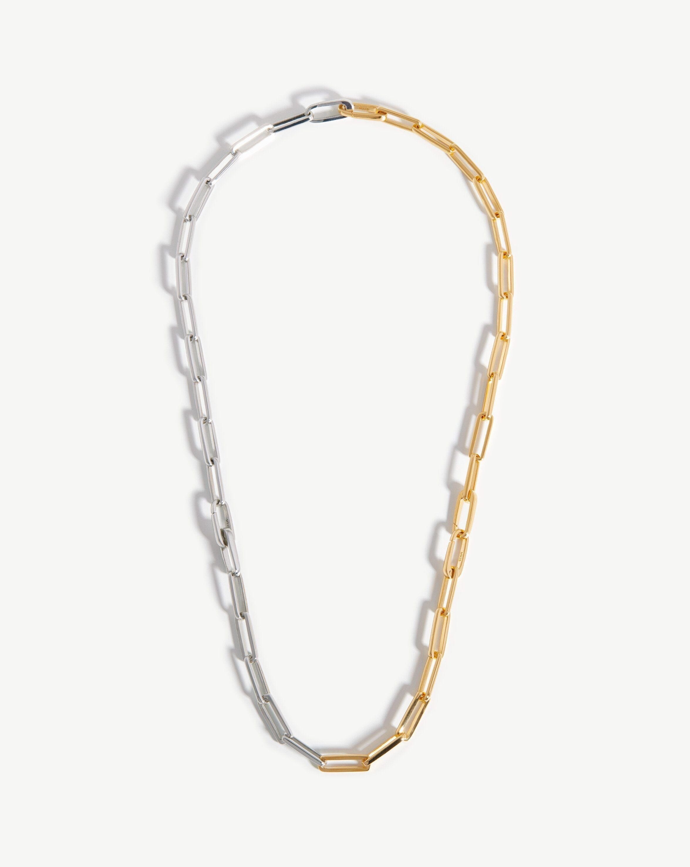 Fused Two Tone Modular Chain Necklace | 18ct Gold Plated Vermeil/Sterling Silver Necklaces Missoma 