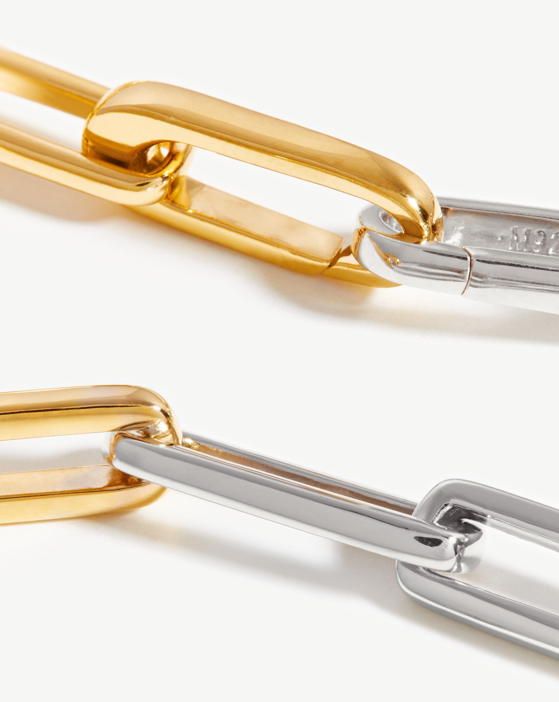 Fused Two Tone Modular Chain Necklace | 18ct Gold Plated Vermeil/Sterling Silver Necklaces Missoma 