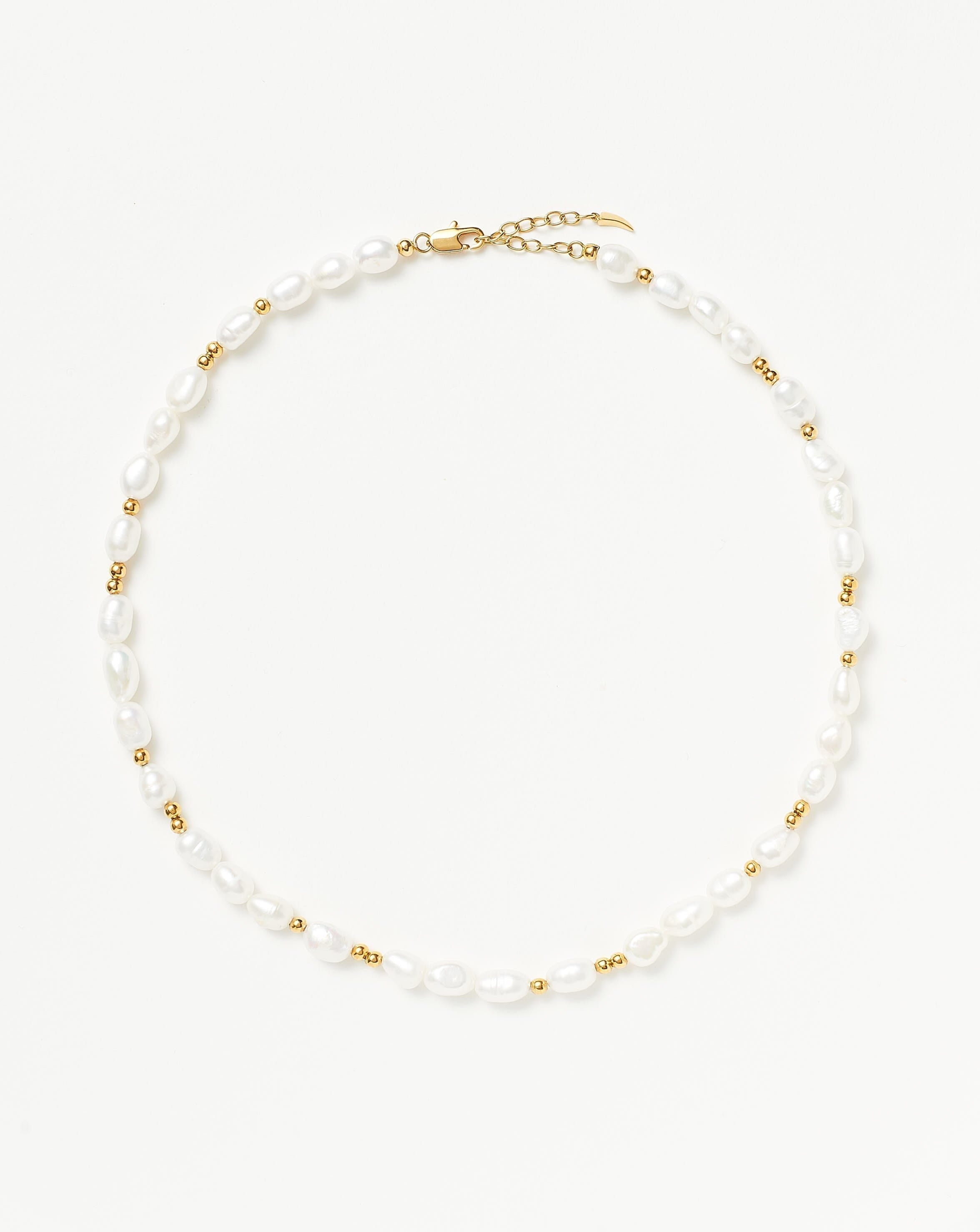 Good Vibes Pearl Choker Necklaces Missoma 
