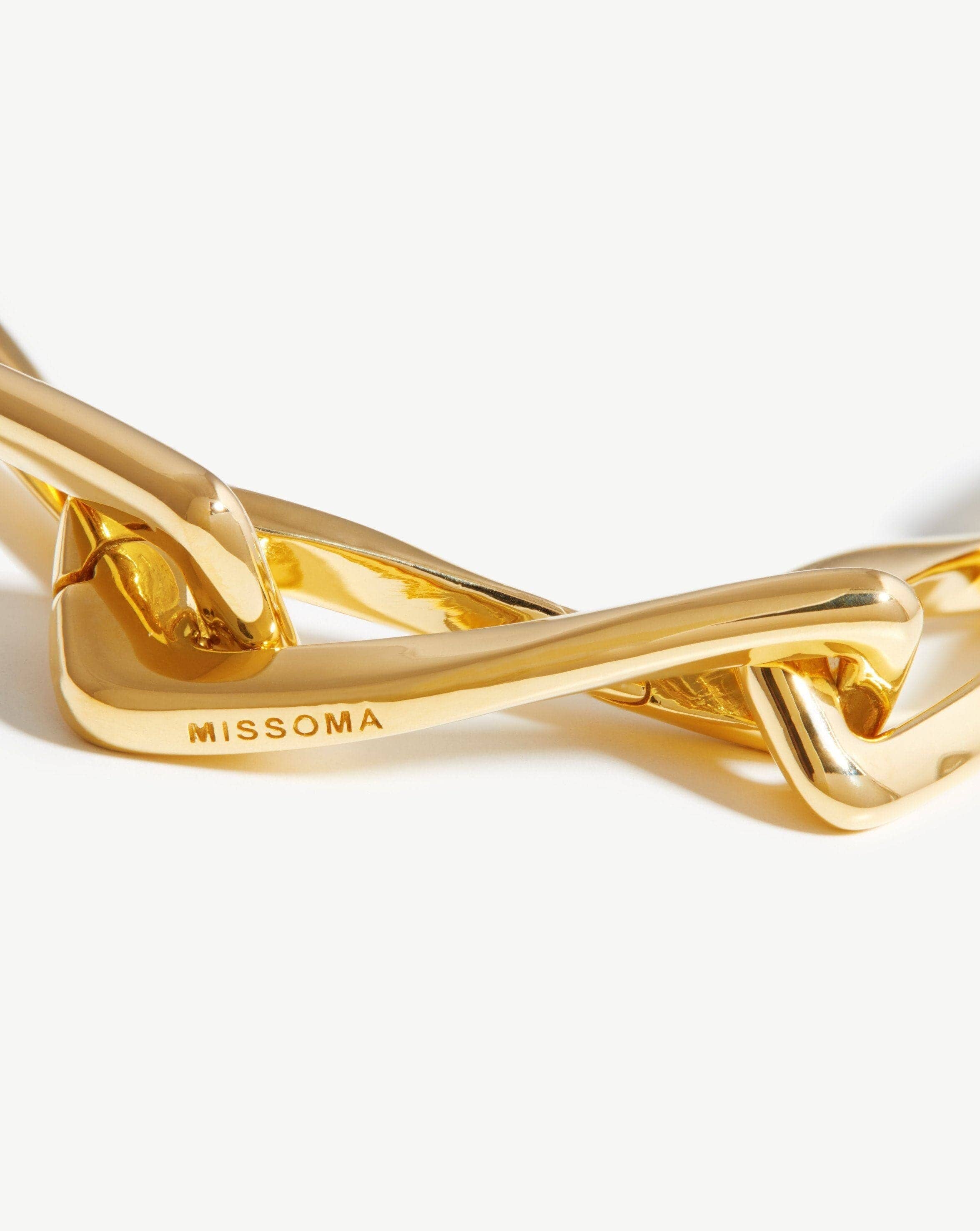 Graduated Chunky Twisted Link Necklace | 18ct Gold Plated Necklaces Missoma 