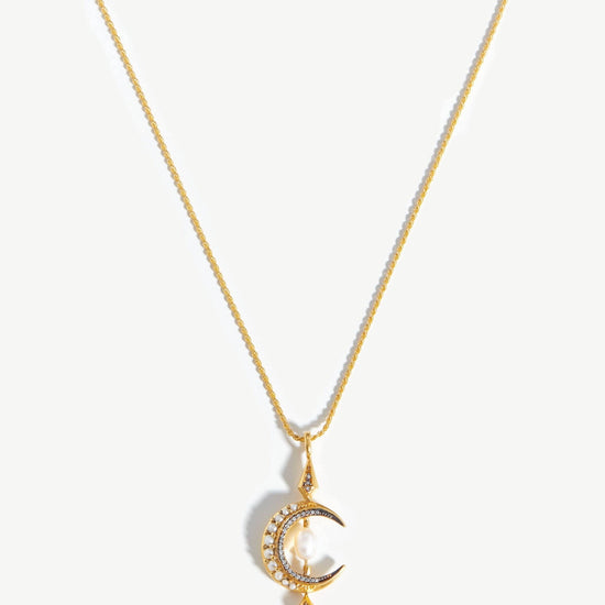 Harris Reed Crescent Moon Pearl Necklace Necklaces Missoma 