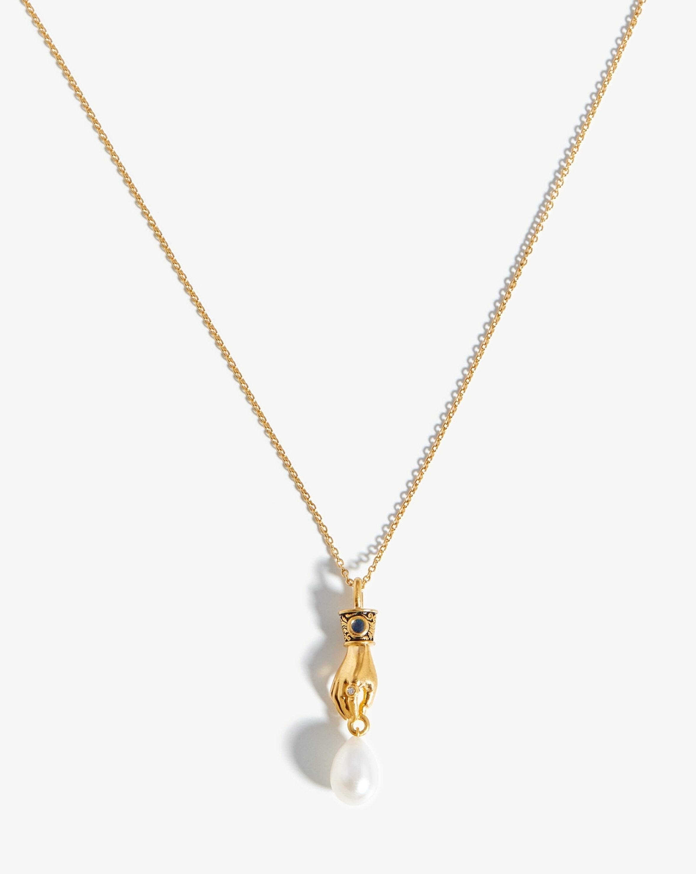 Harris Reed Fine Handpicked Necklace | 14ct Solid Gold/Pearl & Diamond Necklaces Missoma 