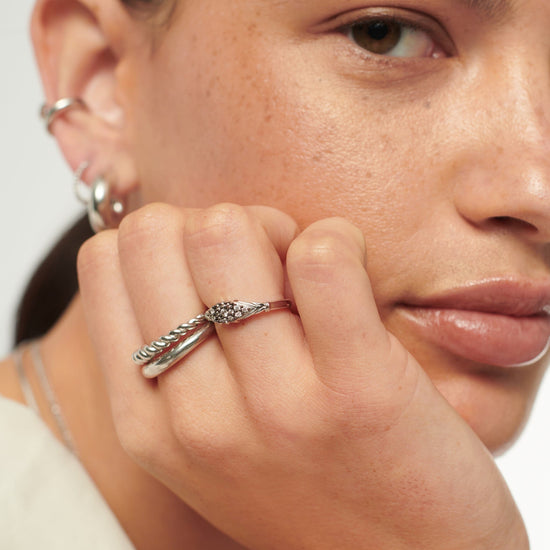 Harris Reed Gilded Pave Ring | Sterling Silver/Cubic Zirconia Rings Missoma 