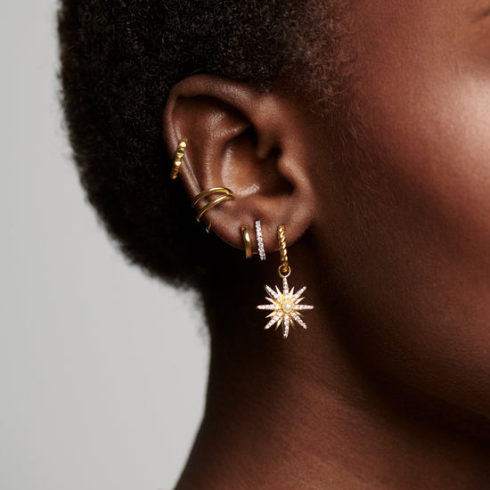 Harris Reed Moonlight Pearl Hoop Earrings | 18ct Gold Plated/Pearl Earrings Missoma 