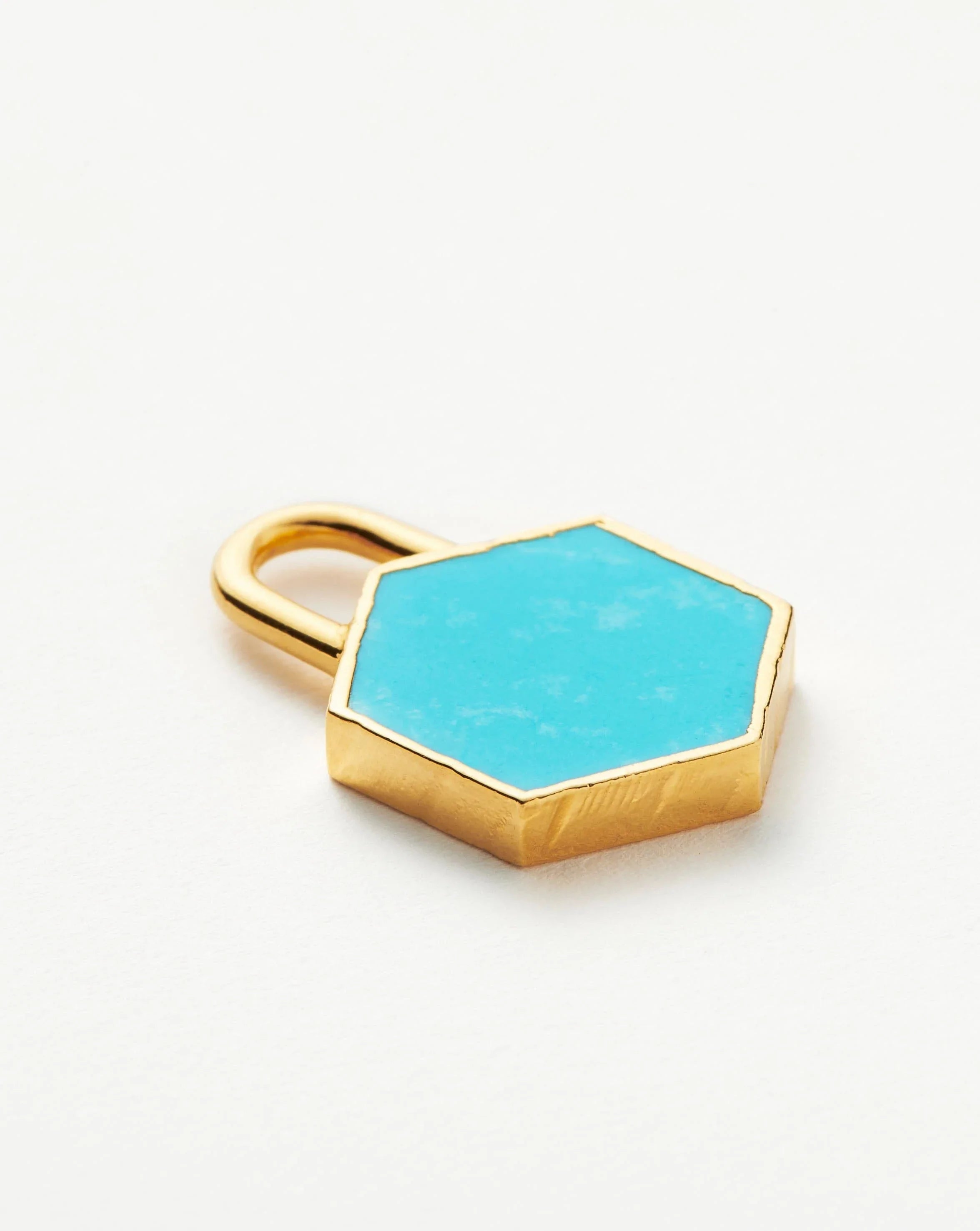 Hex Clip-on Pendant | 18ct Gold Plated Vermeil/Turquoise Necklaces Missoma 