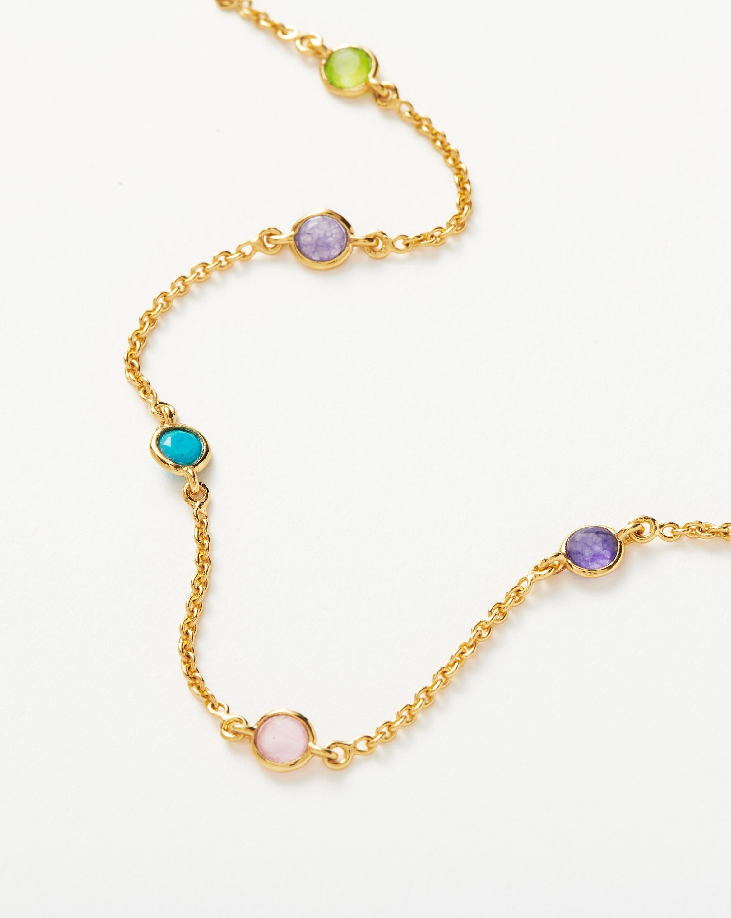 Hot Rox Multi Gemstone Bracelet | 18ct Gold Plated Vermeil/Multi Bracelets Missoma 