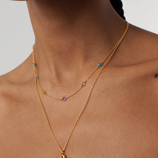 Hot Rox Multi Gemstone Choker Necklaces Missoma 