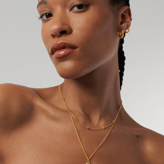 Hot Rox Multi Gemstone Choker Necklaces Missoma 