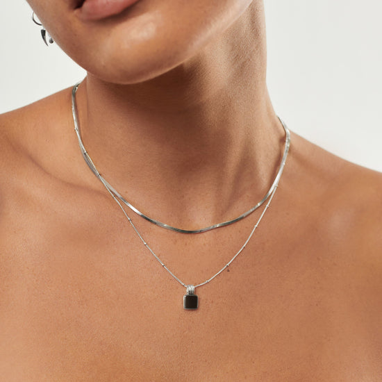 Iconic Lucy Williams Black Onyx Necklace Set Layering Sets Missoma 