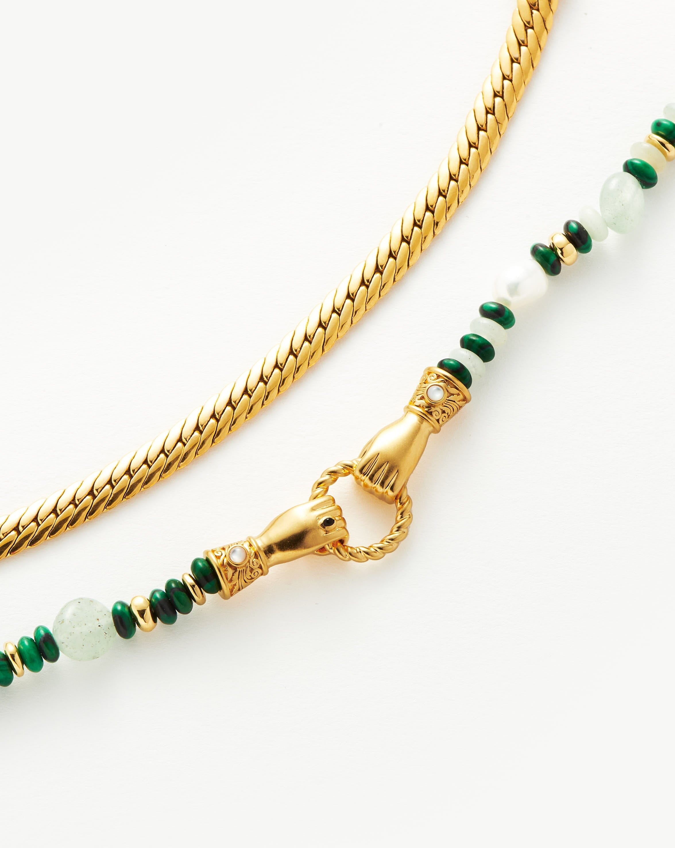 In Good Hands Beaded & Chain Bracelet Set Layering Sets Missoma 
