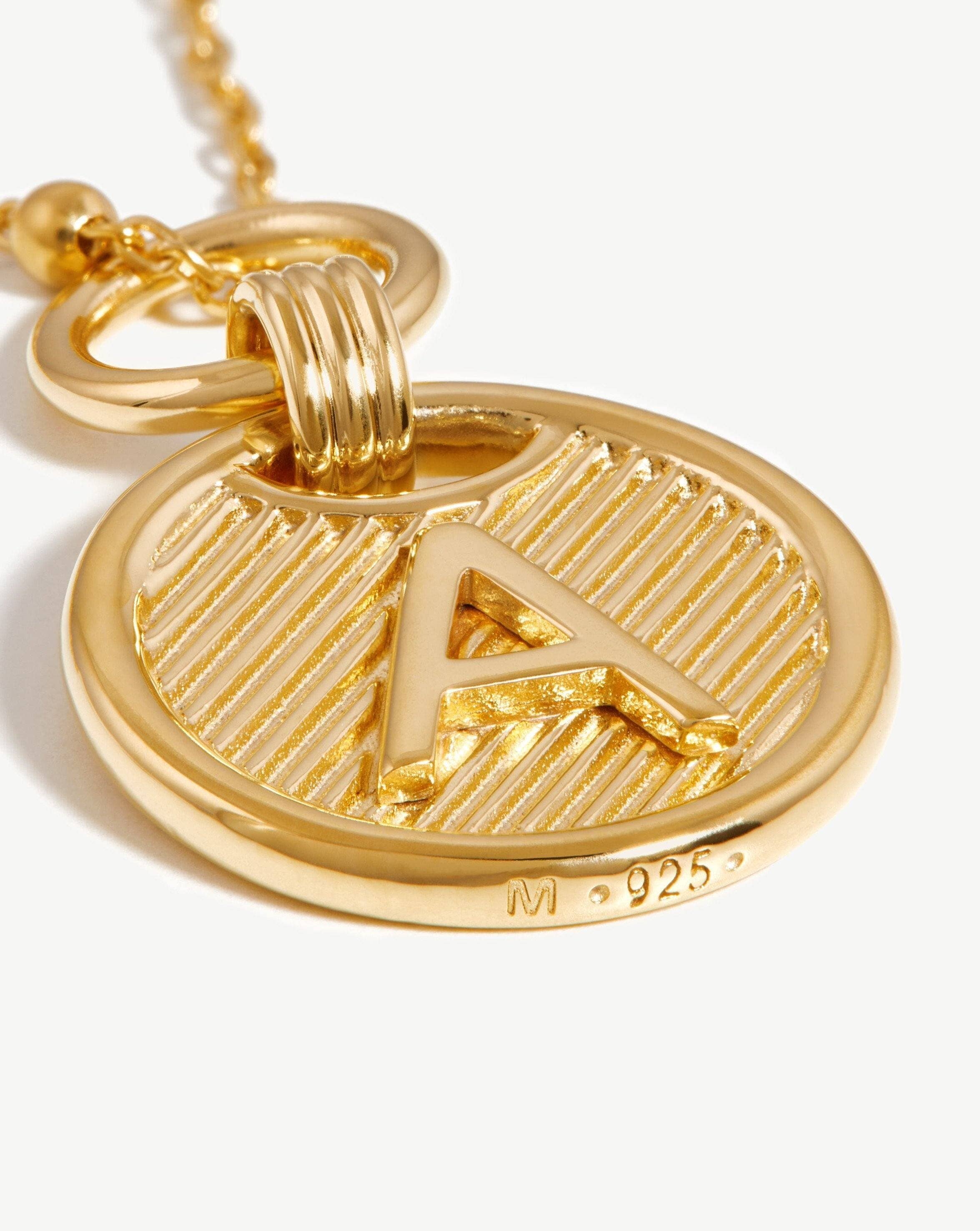 Initial Pendant Necklace - Initial A | 18ct Gold Plated Vermeil Necklaces Missoma 