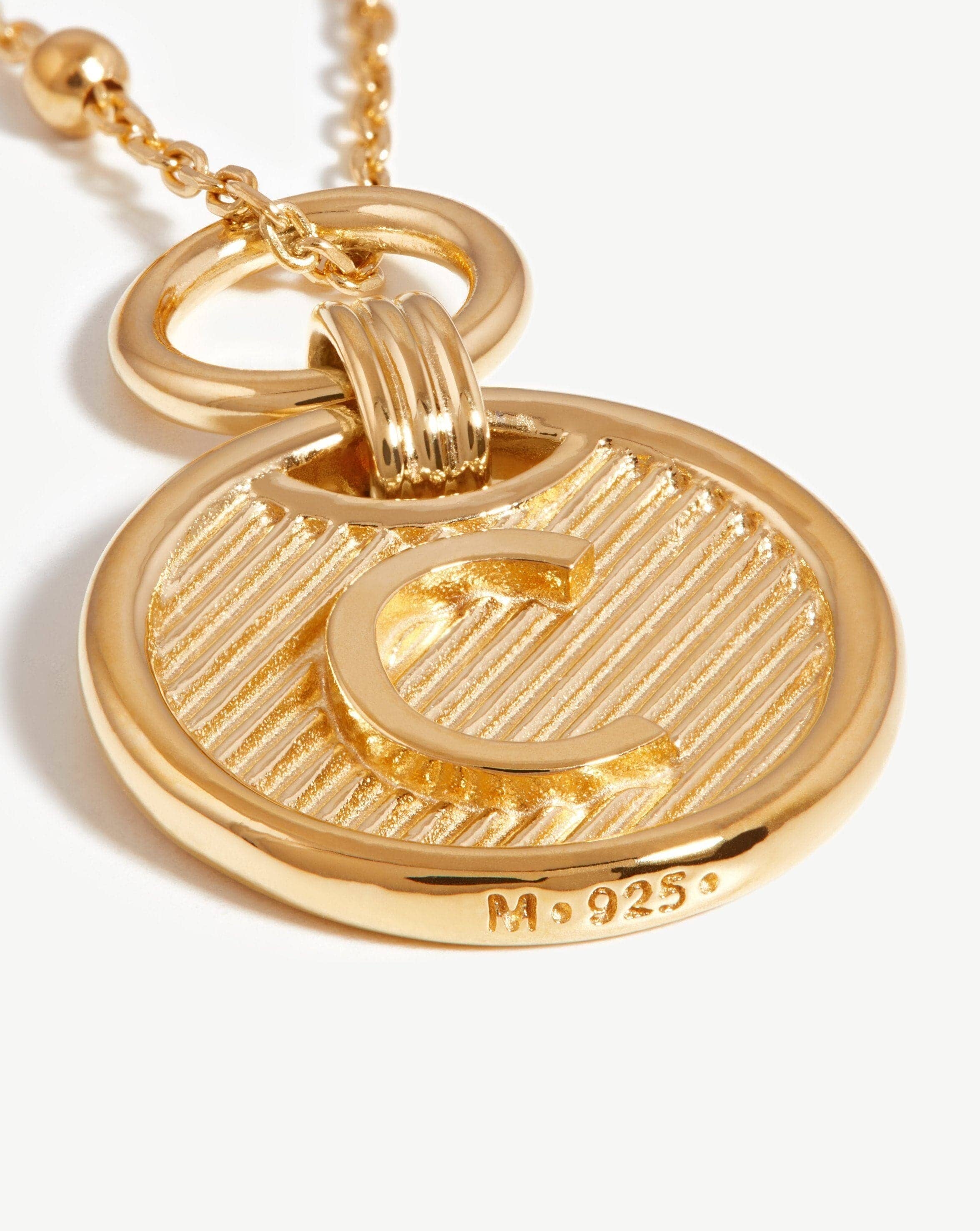 Initial Pendant Necklace - Initial C | 18ct Gold Plated Vermeil Necklaces Missoma 