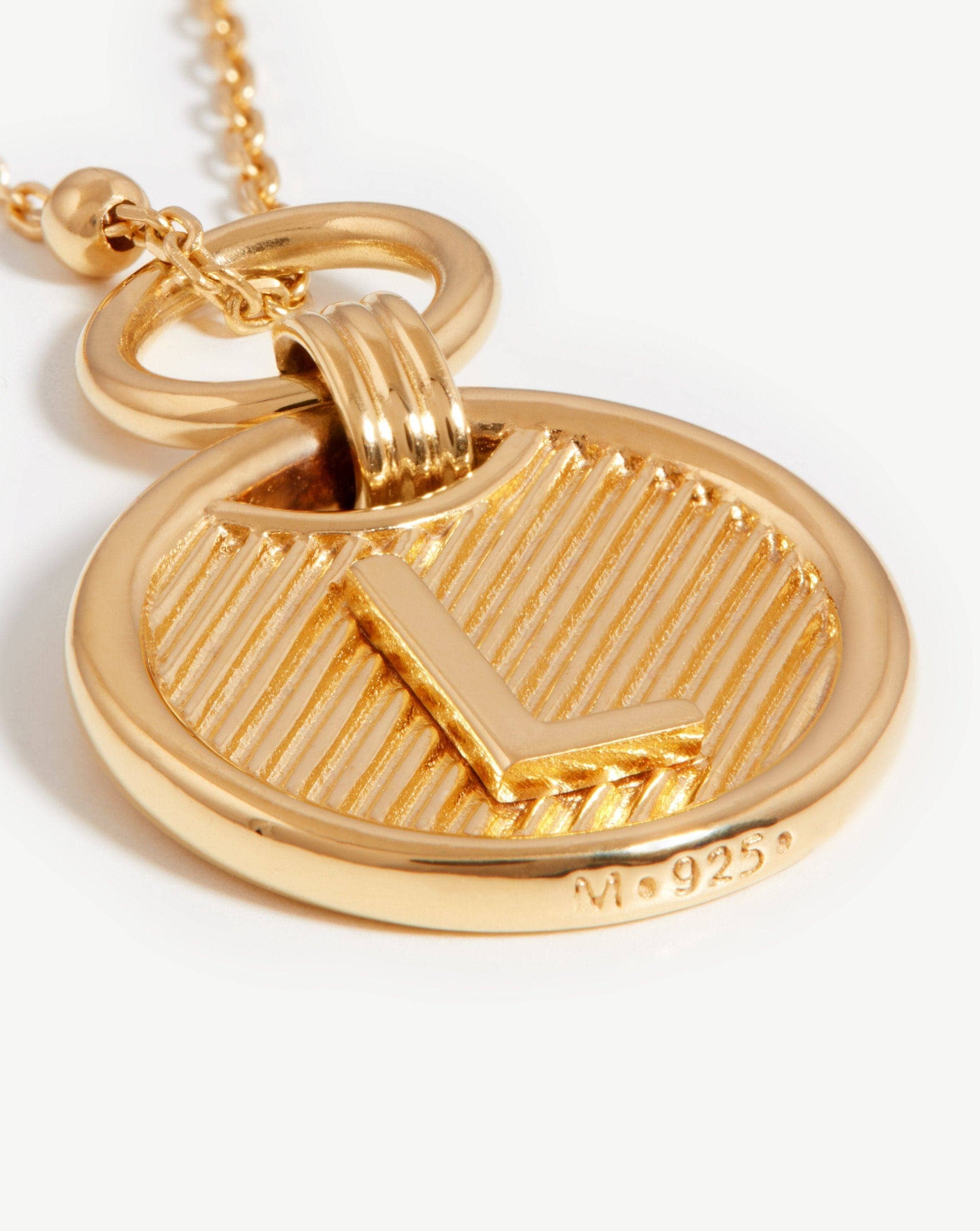 Initial Pendant Necklace - Initial L | 18ct Gold Plated Vermeil Necklaces Missoma 