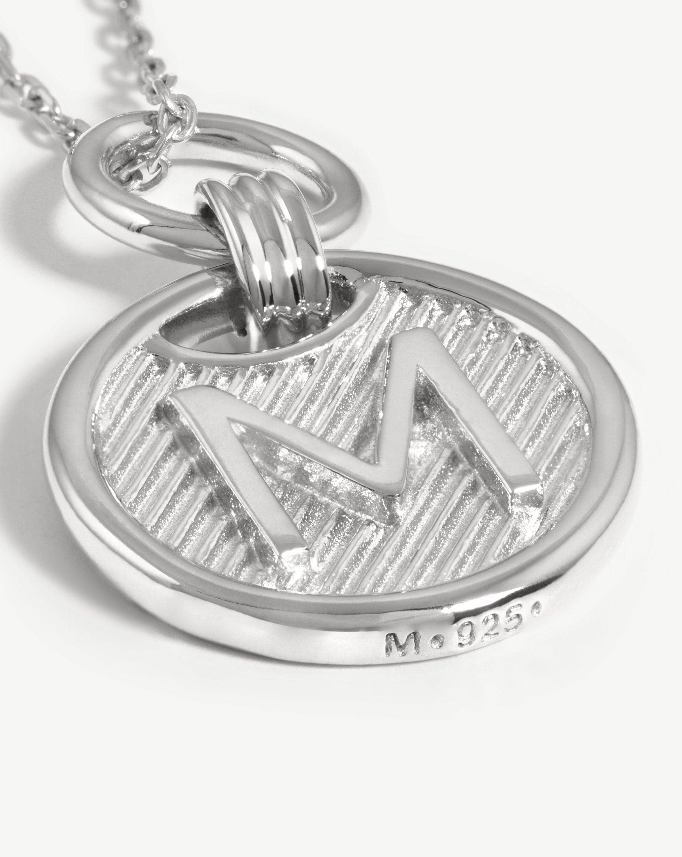 Initial Pendant Necklace - Initial M | Sterling Silver Necklaces Missoma 