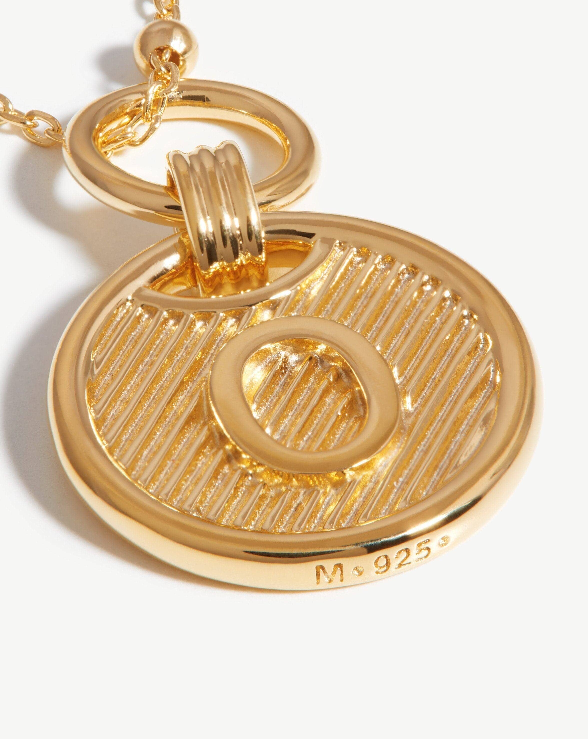Initial Pendant Necklace - Initial O | 18ct Gold Plated Vermeil Necklaces Missoma 