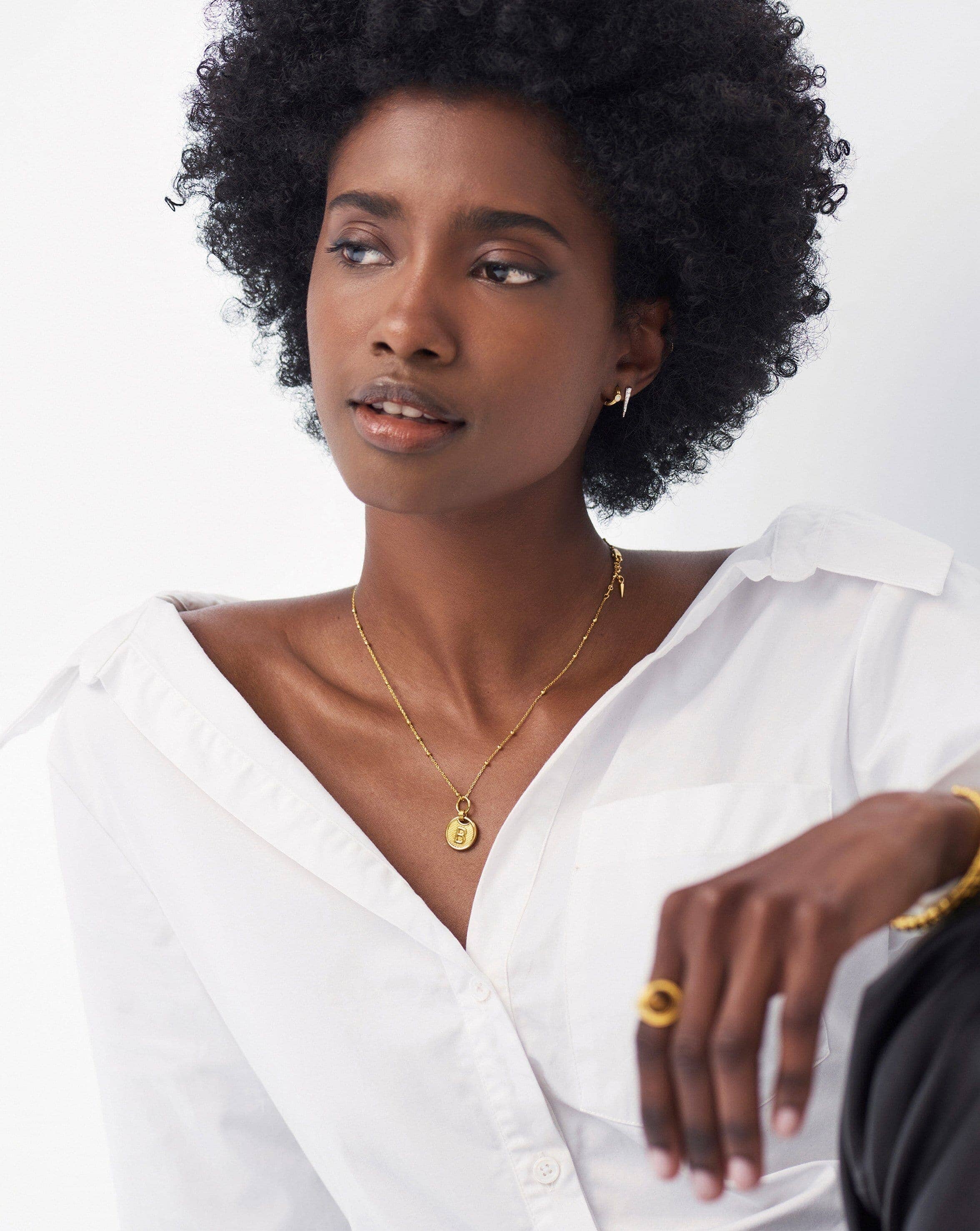 Initial Pendant Necklace - Initial P | 18ct Gold Plated Vermeil Necklaces Missoma 
