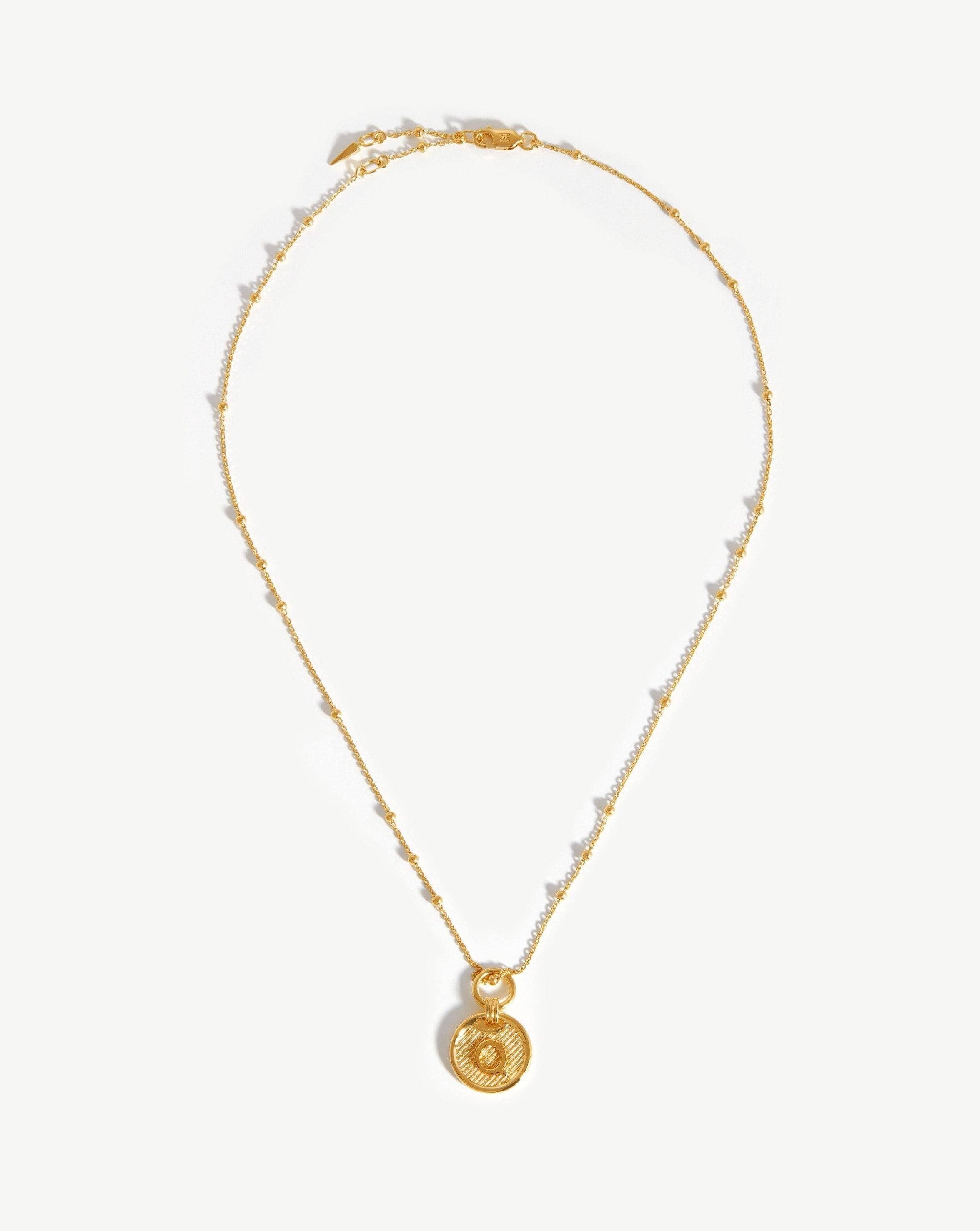 Initial Pendant Necklace - Initial Q | 18ct Gold Plated Vermeil Necklaces Missoma 