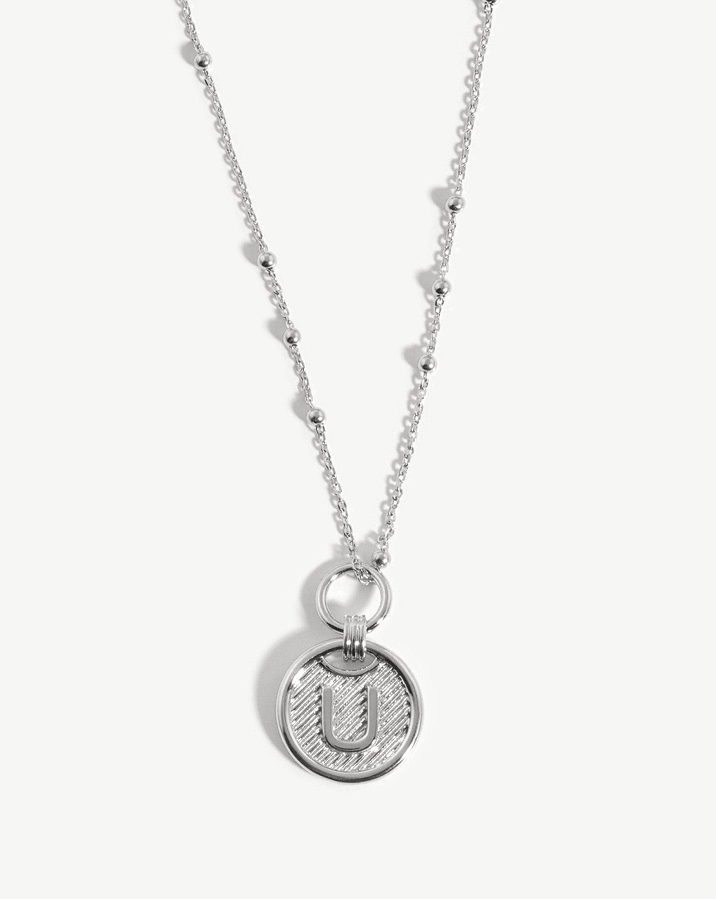 Initial Pendant Necklace - Initial U | Sterling Silver Necklaces Missoma 