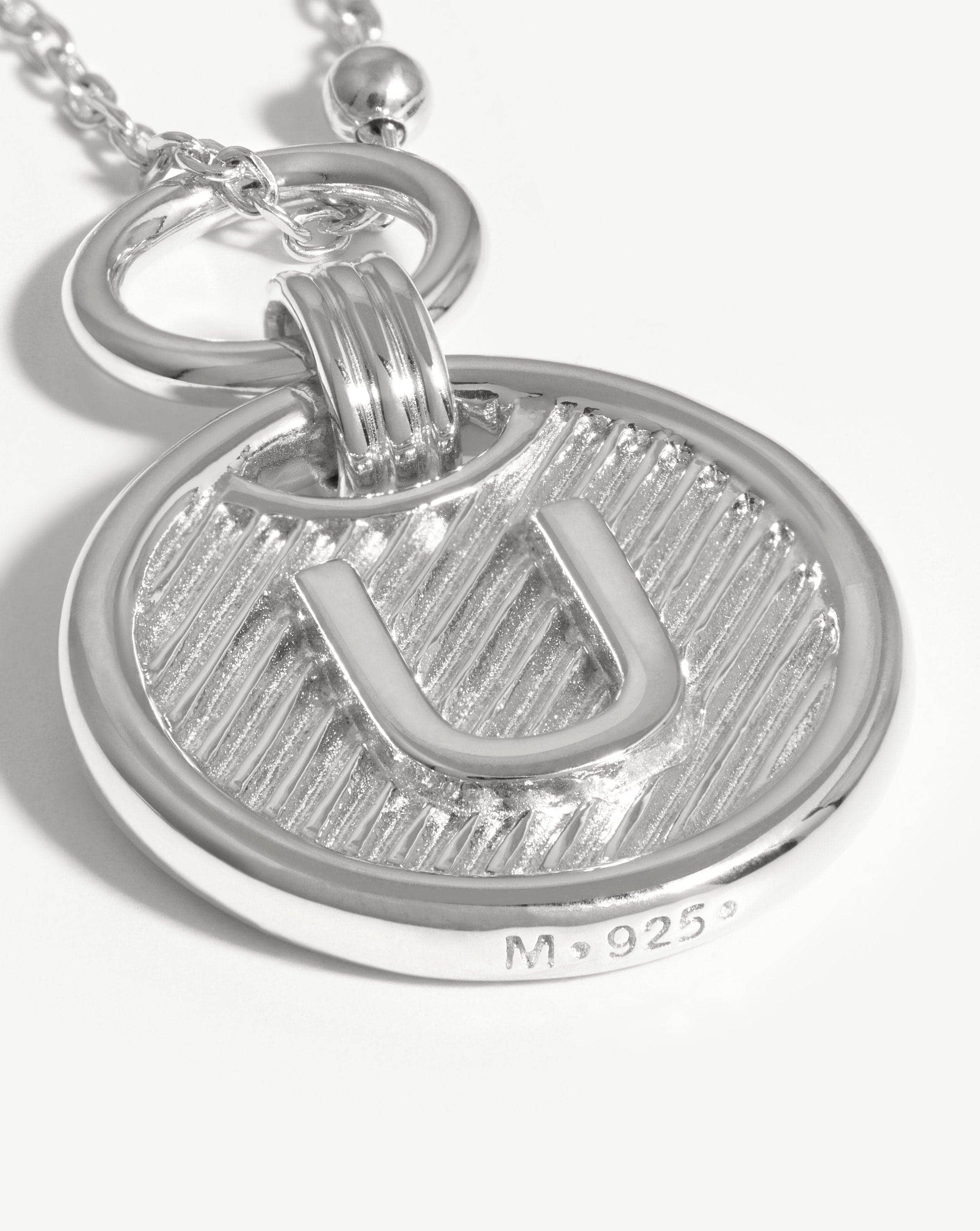 Initial Pendant Necklace - Initial U | Sterling Silver Necklaces Missoma 